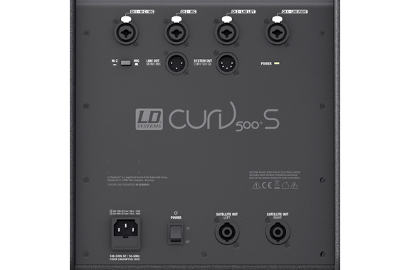 LD Systems CURV 500 PS Aktivanlage inkl. Distanzstange + Lautsprecherkabel  - 1A Showroom Modell (Zustand: wie neu, in OVP) image 4