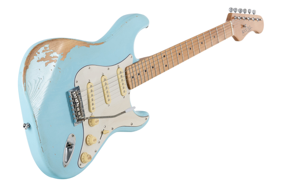 Rocktile Vinstage ST-RMGN E-Gitarre Bright Sky Blue  - Retoure (Zustand: sehr gut) image 4