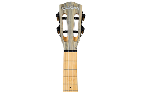 Cascha 2315E Bamboo Sopran Ukulele Graphit Set image 4
