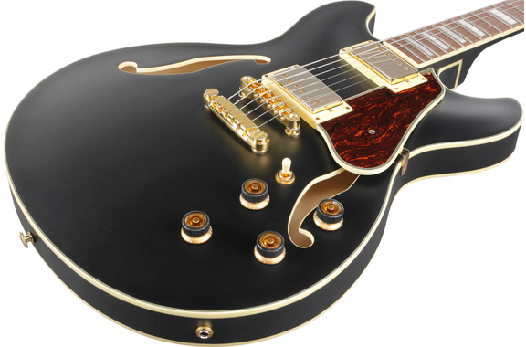 Ibanez AS73G-BKF Guitare Black Flat image 4