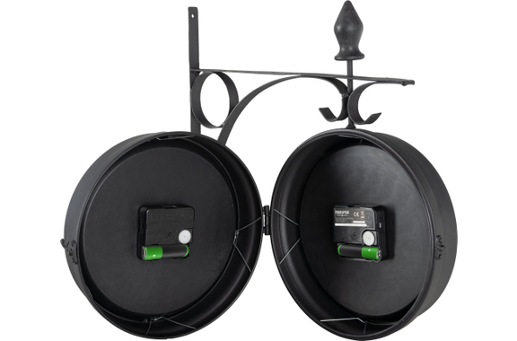 Stagecaptain BHU-3334 BK Orologio da stazione piccolo con supporto da parete nero image 4