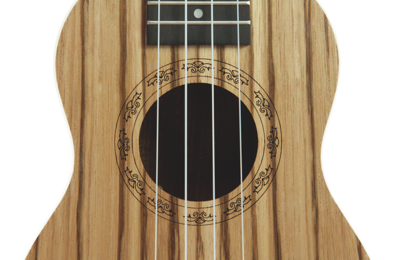 Dimavery UK-400 Sopraan-Ukulele "Zebrawood" image 4