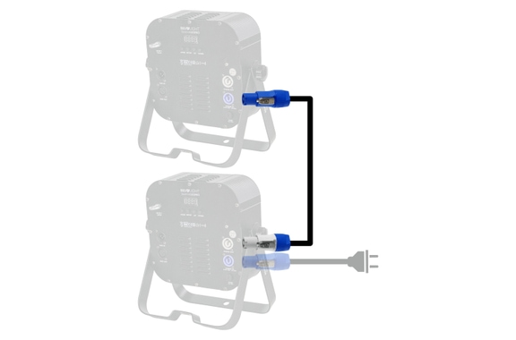 Pronomic Power Twist 10 Power Cable 10m 5x Set image 4