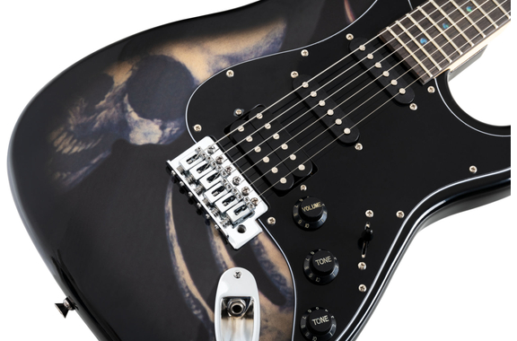 Rocktile Pro ST60-SK E-Gitarre Skull image 4