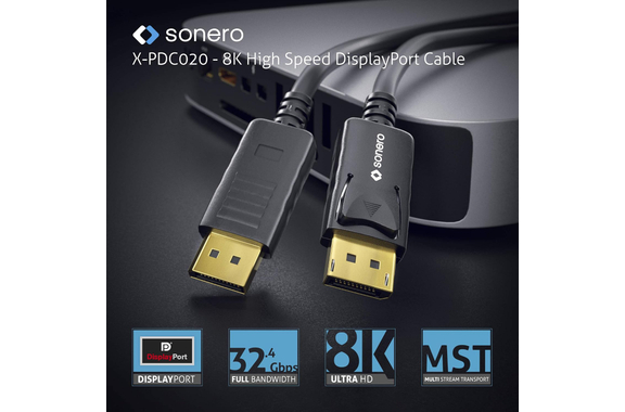 Câble DisplayPort Sonero 8K High Speed 2m image 4