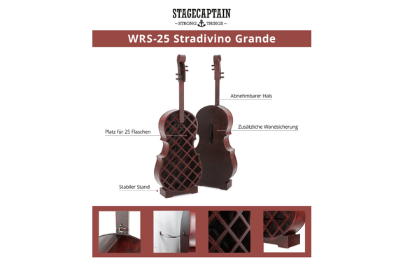 Stagecaptain WRS-25 Stradivino Grande Porta Vini e Bottiglie image 4