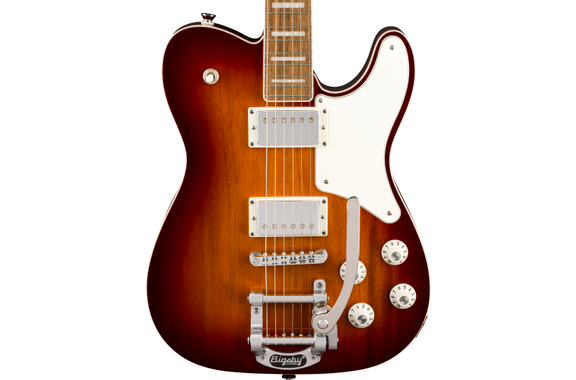 Squier Paranormal Troublemaker Telecaster Deluxe Bigsby Honey Sunburst image 4