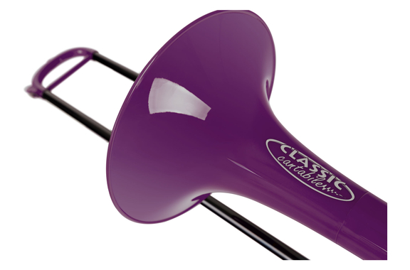 Classic Cantabile MardiBrass Kunststof Bb/F-kwarttrombone paars image 4