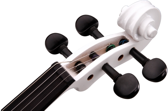 Classic Cantabile EV-90WH 4/4 E-Violine weiß image 4