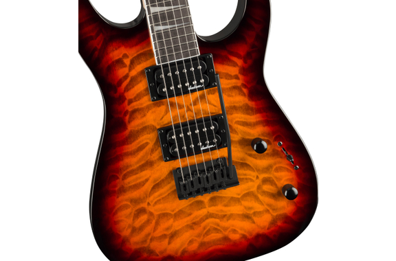 Jackson JS Series Dinky JS20 DKQ 2PT Transparent Tobacco Burst image 4