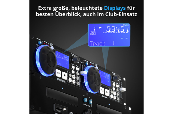 Pronomic CDJ-230 Doppio lettore DJ CD con USB e SD image 4