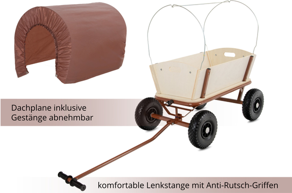Stagecaptain BW-1812D BN Bollycart Holz-Bollerwagen braun  - Retoure (Zustand: gut) image 4