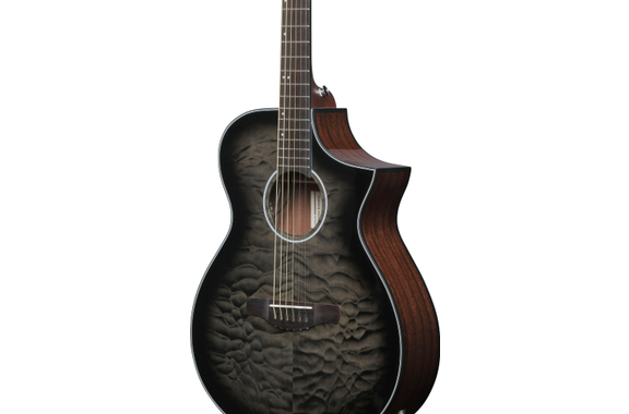 Ibanez AEWC16QA-TKH Westerngitarre Transparent Black Sunburst Gloss image 4
