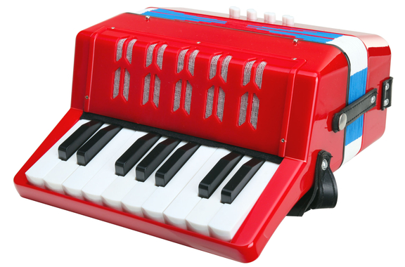Classic Cantabile Bambino Kinder-Akkordeon Set, Rood, 8 Bassen image 4