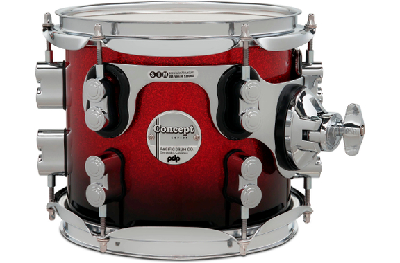PDP Concept Maple Shell Set Red to Black Fade image 4