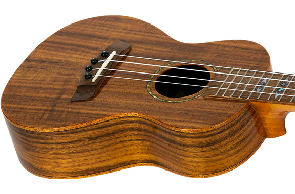 Flight DUC445 Glossy Acacia Concert Ukulele Set image 4