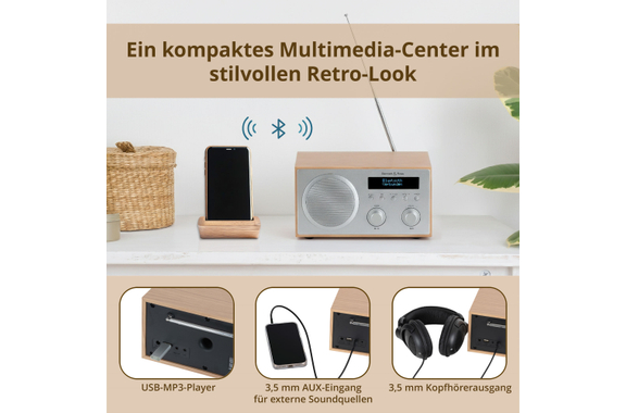 Bennett & Ross DAB-258 NT Vikedal DAB/FM-Radio mit Bluetooth image 4