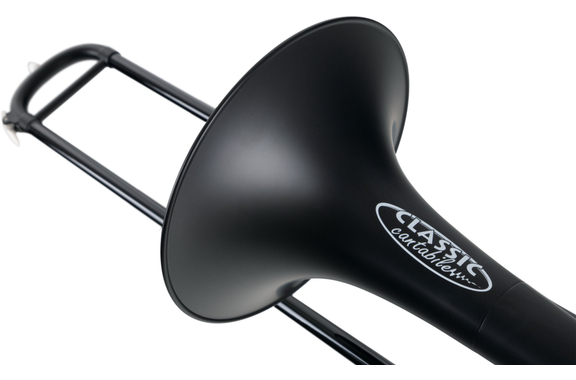 Classic Cantabile MardiBrass Trombón Cuarto de Plástico Bb/F mate negro image 4