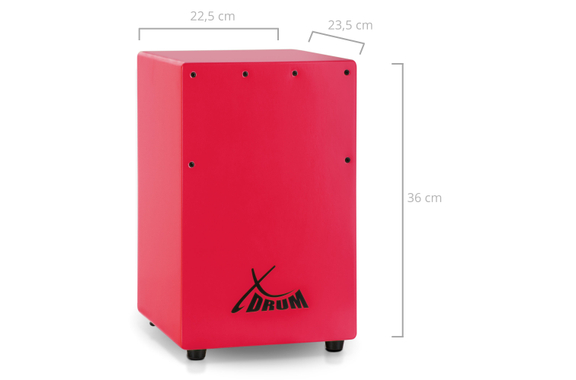XDrum KC-37RD Cajón Infantil Rojo image 4