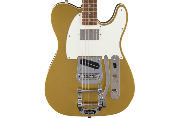 Squier Classic Vibe Custom Telecaster SH with Bigsby Aztec Gold image 4