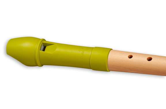 Mollenhauer Fipple "Lere" Flûte à Bec Soprano Vert Pomme Système Allemand Set image 4