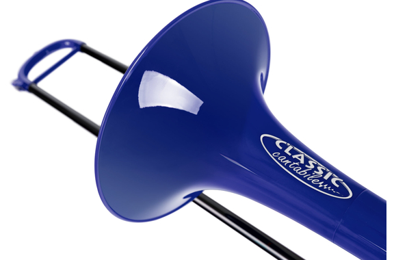 Classic Cantabile MardiBrass Trombone Quart en plastique Bb/F bleu image 4