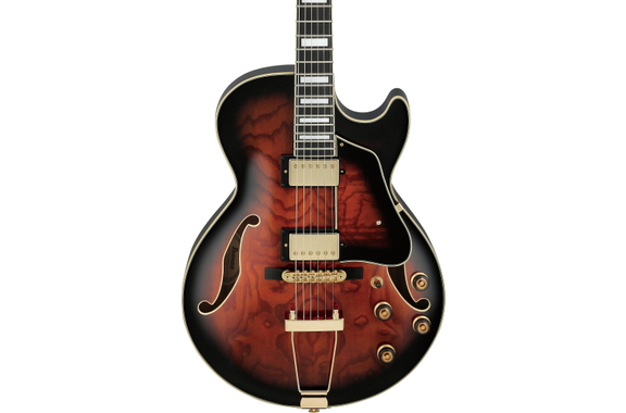 Ibanez AG95QA-DBS Dark Brown Sunburst image 4