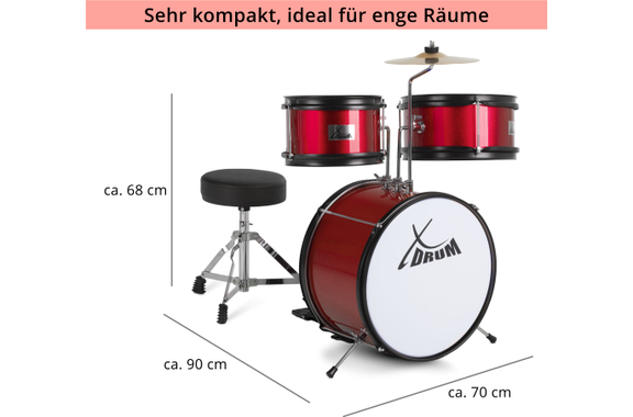 Batterie XDrum Junior KIDS incl. École Rouge image 4