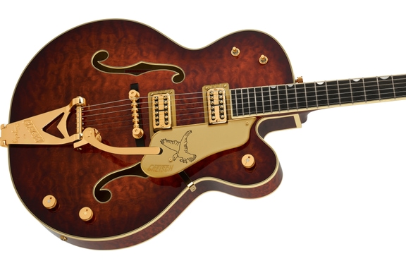 Gretsch G6136TGQM-59 Limited Edition Quilt Classic Falcon Forge Glow image 4
