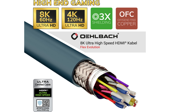 Oehlbach Flex Evolution 8K Ultra High-Speed HDMI Kabel 3m image 4