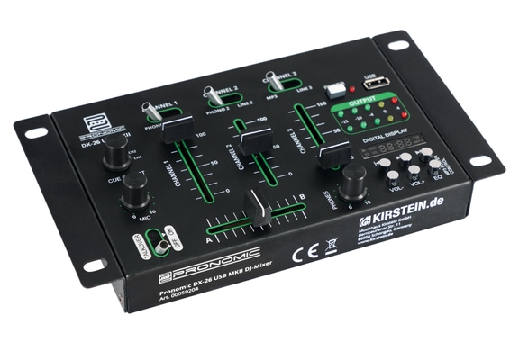 Pronomic DJ-Party Set II Compleetset 2x Festival 15 Box, 1x Mixer, Eindversterker, Kabel image 4