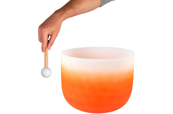 Cuenco de Cristal Sela SECCU13D Naranja 13" 432Hz image 4