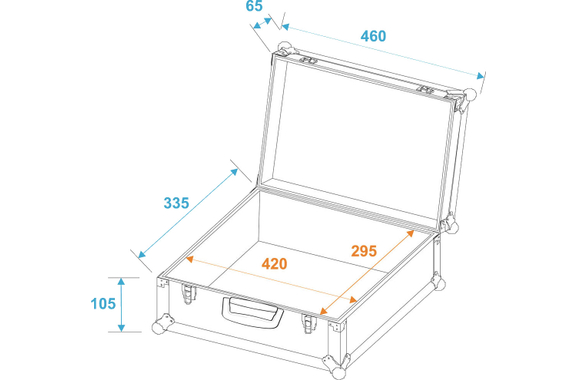 Roadinger Universeel Koffer-Case FOAM Zilver image 4