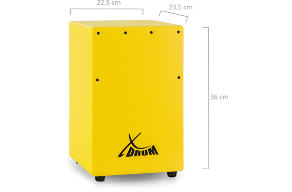 XDrum KC-37G Cajón Infantil Amarillo image 4