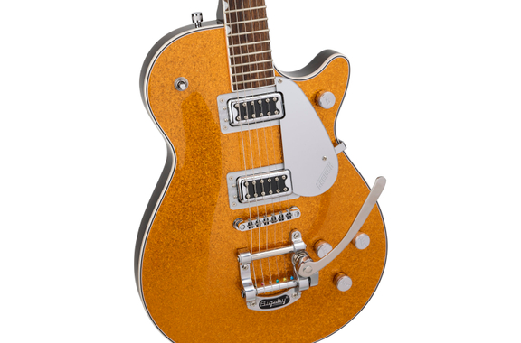 Gretsch G5230T Electromatic Sparkle Jet FT Single-Cut met Bigsby Gold Sparkle image 4