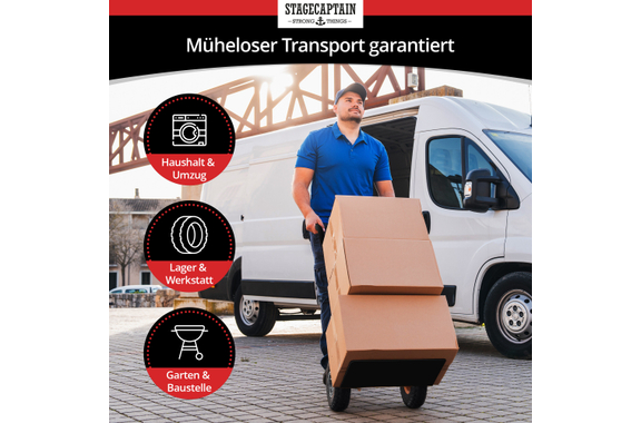 Stagecaptain Carryboy Hand Truck Red, max. 200 kg image 4