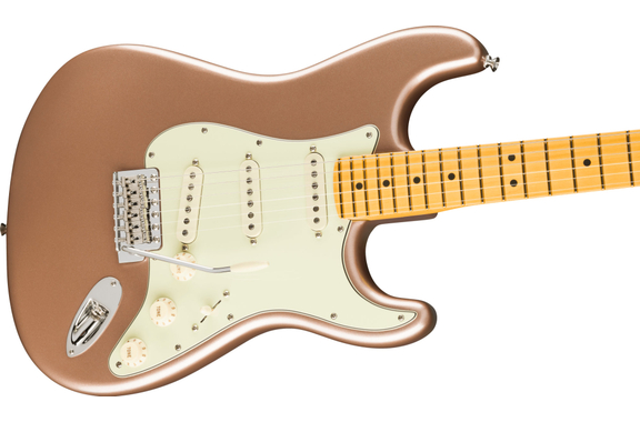 Fender American Professional Classic Stratocaster Faded Firemist Gold image 4