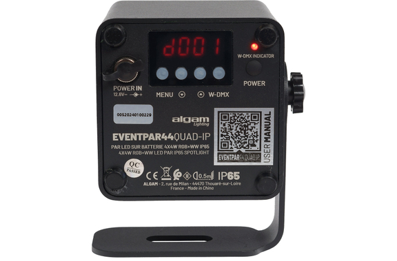 Algam Lighting EVENTPAR 44 QUAD-IP LED RGBWW Battery Spotlight image 4