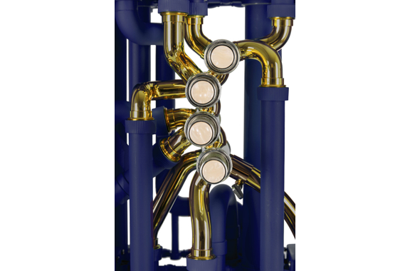 Classic Cantabile KT-30MB MardiBrass Tuba Bb de plástico azul mate image 4