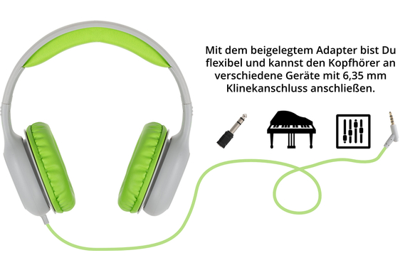 Classic Cantabile KKH-10 GY Kinderkoptelefoon met kabel en volumebegrenzer image 4