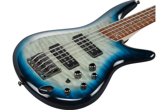 Ibanez SR405EQM-SCB Electric Bass Stained Cosmic Blue Starburst image 4