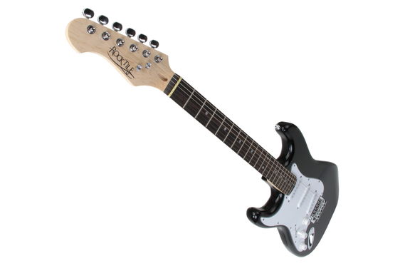Rocktile Pro ST3-BK Chitarra Elettrica Nera per Mancini + Scuola di Chitarra image 4