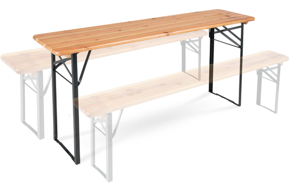 Stagecaptain BBT-170 Hirschgarten Beer Tent Table 170 cm Natural 4x Set image 4