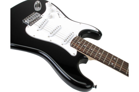 Rocktile Pro ST3-BK/RW-L Linkshänder (Lefty) E-Gitarre Black image 4