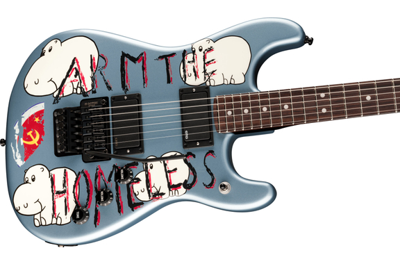 Fender Tom Morello "Arm The Homeless" Chitarra Ice Metallic image 4