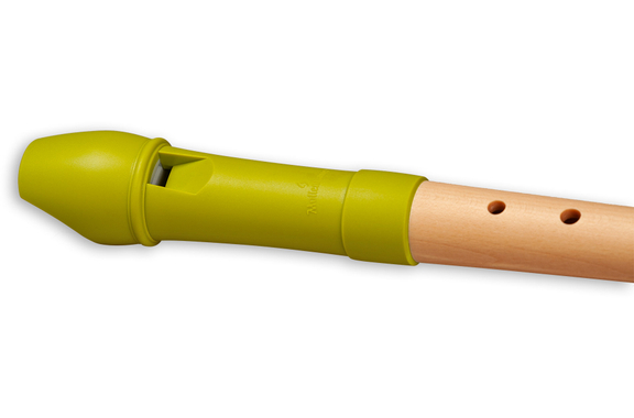 Mollenhauer Fipple "Lere" Soprano Recorder Apple Green Baroque image 4
