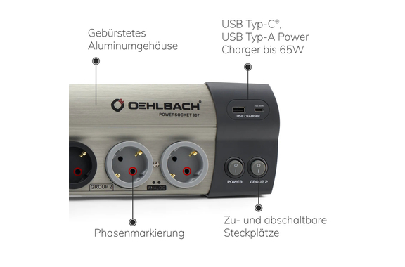 Oehlbach Powersocket 907 MKII Mehrfach-Steckdose image 4