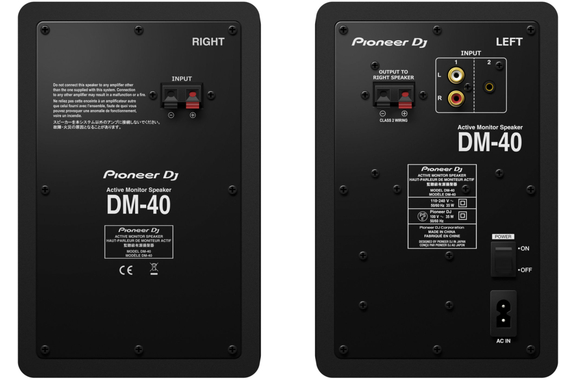 Pioneer DJ DM-40D Noir Paire Set image 4