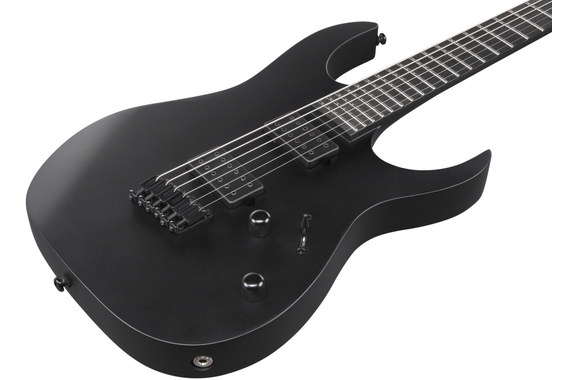 Ibanez RGRTBB21-BKF Iron Label Baritone Black Flat image 4