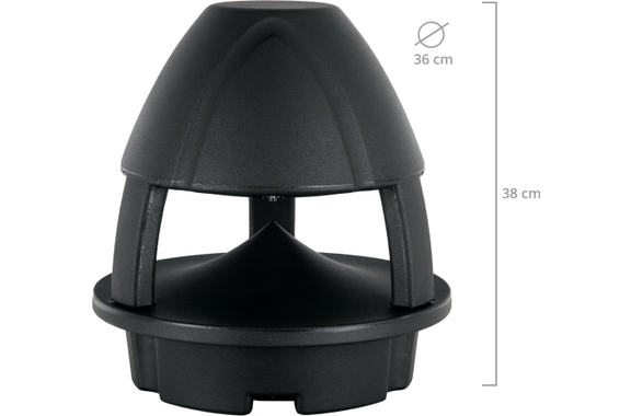 McGrey WPL-660BK BT 360° Outdoor-Lautsprecher mit Bluetooth Schwarz 120 Watt image 4